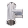 Triple Clamp Tee 3 Way 304 Stainless Steel Hose Pipe