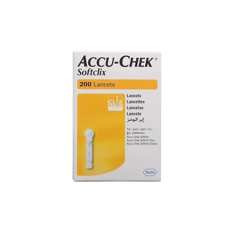 Lancetas Accu - Chek Softclix Caja Con 200 Lancetas