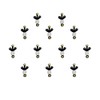 Comet Busters Beautiful Black Bindis With Stone (BIN1136)