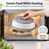 Collapsible Microwave Splatter Cover for Plates & Bowls – Foldable