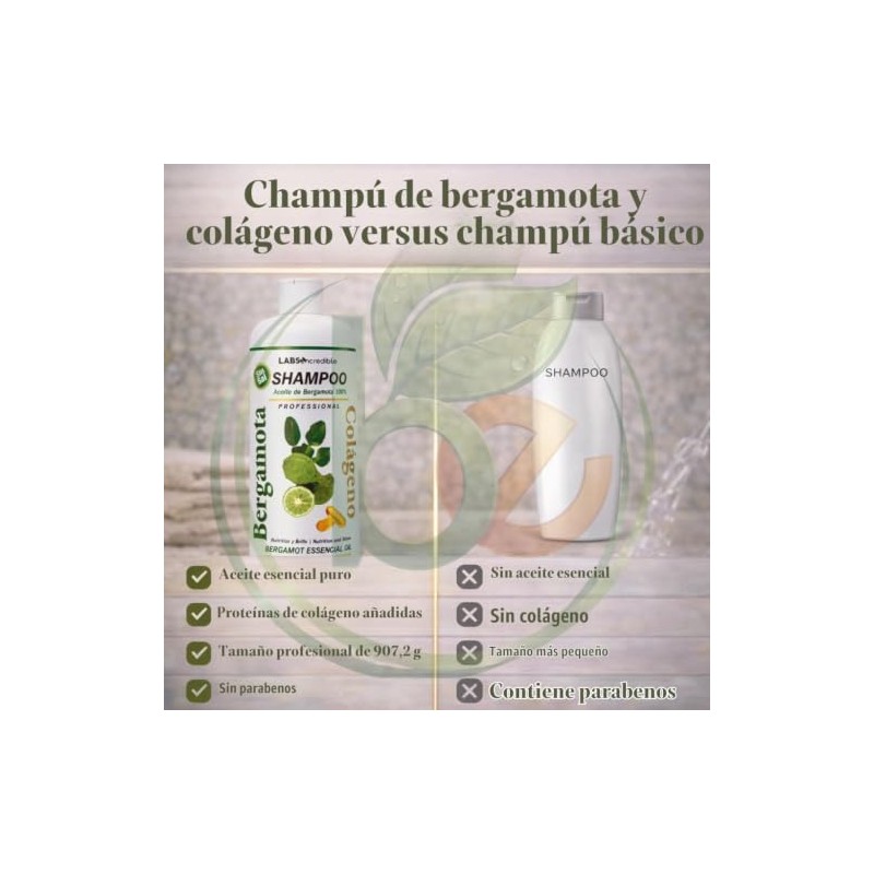 Shampoo Aceite de Bergamota 100%