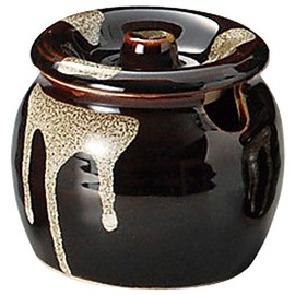 Yamashita Kogei 14090150 Seasoning Container, White, 3.1 x 3.5 inches (8 x 9 cm), Tenmokuchikirikame No. 2