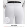 SANTINY Women's Horse Riding Pants Zipper Pockets Silicone Full-Seat Breeches