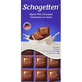 Schogetten Alpine Milk Chocolate German Chocolate Bars (Pack of 3)