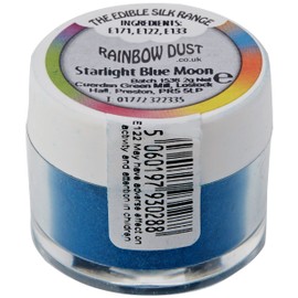 Rainbow Dust Edible Silk Starlight Blue Moon Loose Pot 2 g (Pack of 6)