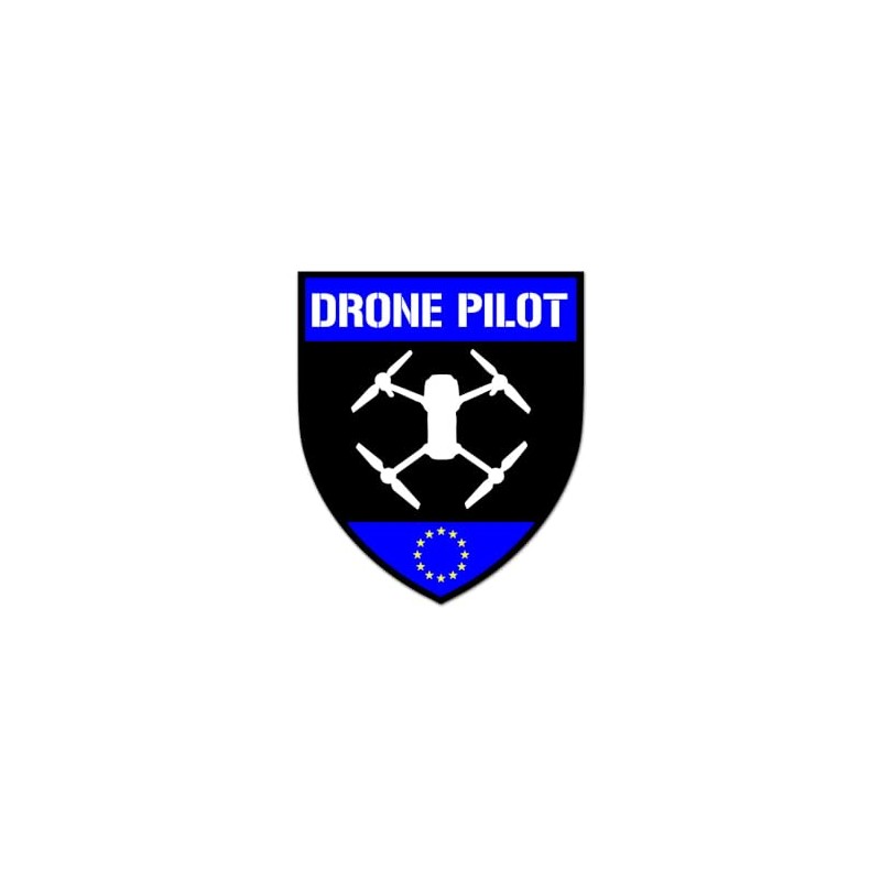#A6377 Sticker 7 x 6 cm Europe Drone Pilot Marking