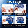 Zgrzoqjlw 12Pcs Retirement Party Decorations for Men Women Blue Silver