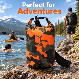 5L Waterproof Dry Bag – Portable Outdoor Storage Sack for Swimming, Boating, Kayaking, Hiking and Travel Activities