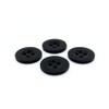 (Pack of 30) 15mm Black Buttons - 4 Hole Small