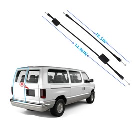 UNBIT Rear Door Latch Cable compatible with Ford E150 E250 E350 E450 Van 1992-2014 Rear Left Driver Side Upper & Lower Door Latch Cable Repair Kit Back Door Lock Cable Door Latch Assembly