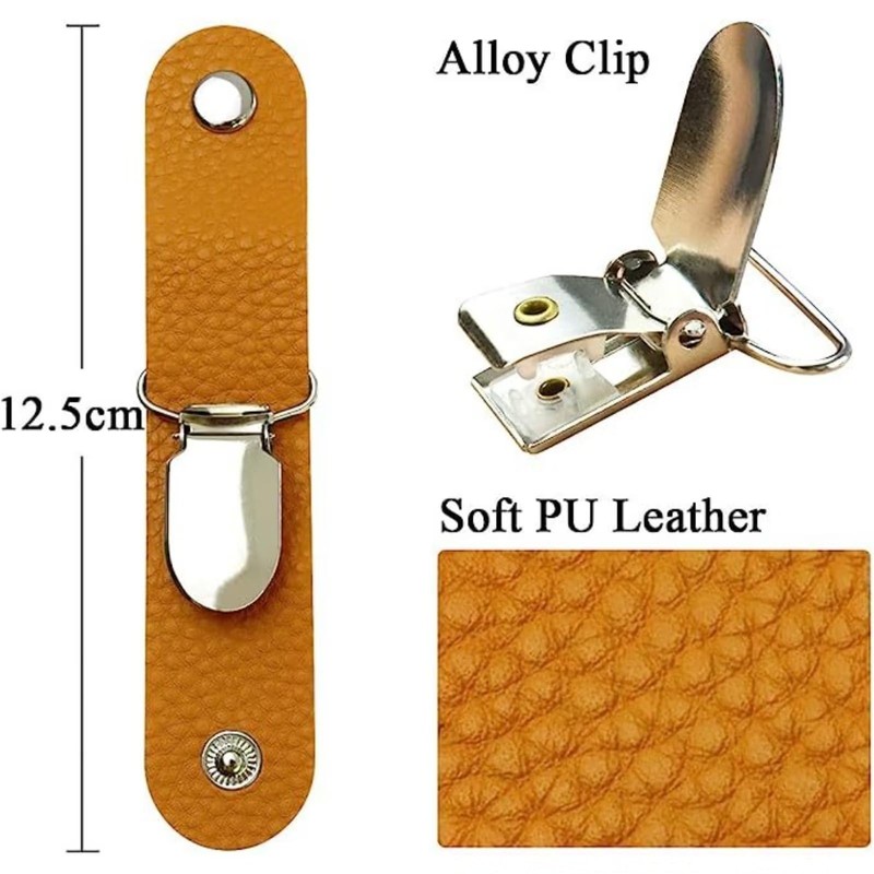 runrayay Run Rui 3pcs Travel Hat Clips, PU Hat Clips,
