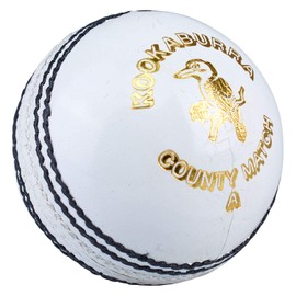 KOOKABURRA Unisex's County Match Cricket Ball 5.5oz White Mens
