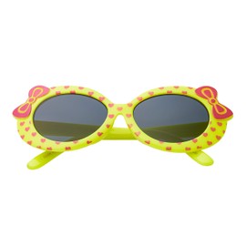 Ultra Yellow Kids Sunglasses Girls Toddler and Junior Sunglasses Suitable for Age Upto 7 Years Fun Vibrant Childrens Sunglasses with Bows and Hearts 100% UV400 Protection Retro Sun Glasses Shades