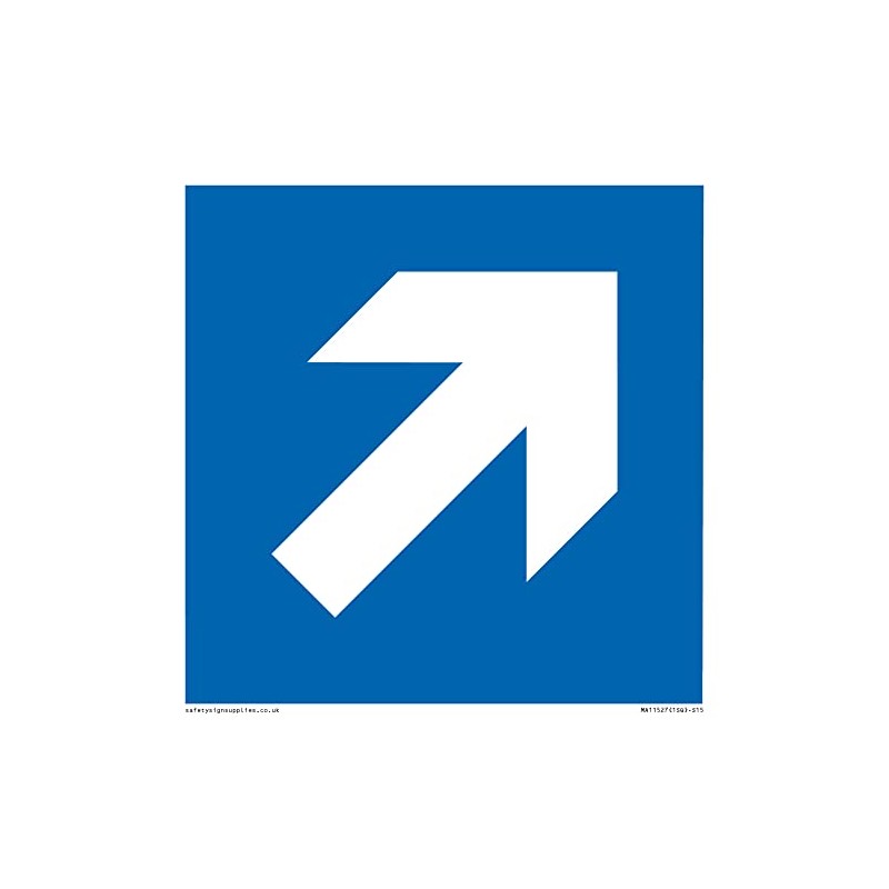Mandatory Sign Up Right Arrow - 150mm x 150mm -