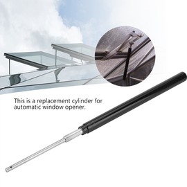 Nikou Window Opener for Greenhouses, Window Opener Cylinder, Window Regulator Solar Sensitive Automatic Greenhouse Window Opener Cylinder Replacement Temperature Sensor, Black, 33 x 1.5 cm