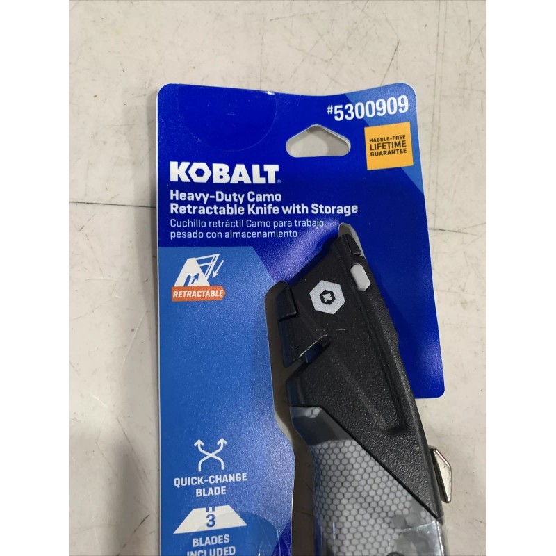 Kobalt Camo Heavy Duty Retractable Utility Knife With Storage 3
