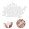 uxcell 56Pcs Glass Table Top Bumpers with Stem, 6mm/0.24Inch White