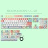 Tsungup MOA Profile Keycaps,126 Keys PBT Cute Funny Smiley Keycaps
