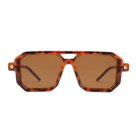 YJTIUI Retro 70s Square Aviator Style Sunglasses - UV400 Protection Classic Vintage Unisex Frame for Men and Women Fashion Sunglasses YJ2622