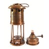 Nautical Antique Brass 7" Miner Lamp Vintage Maritime Ship Boat