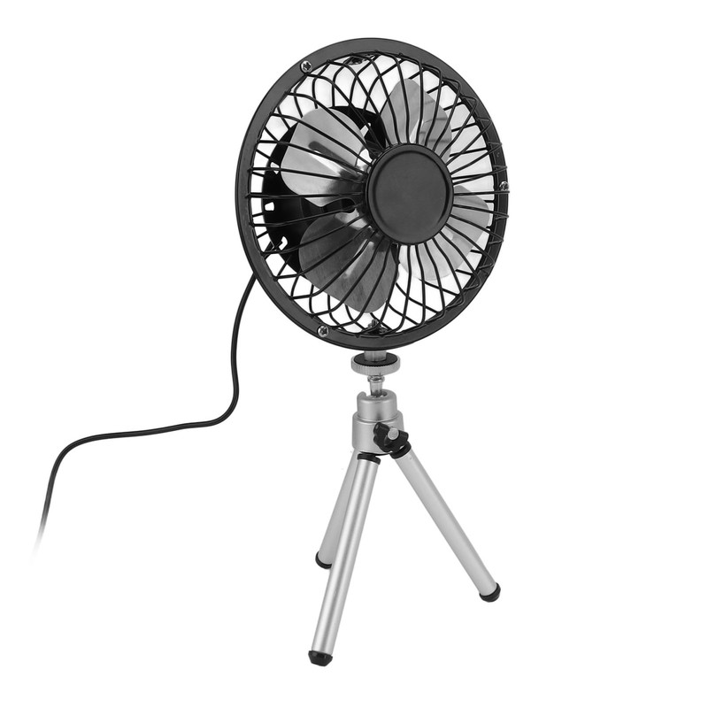 Portable Solar Fan 6W 6 Inches Solar USB Dual Powered