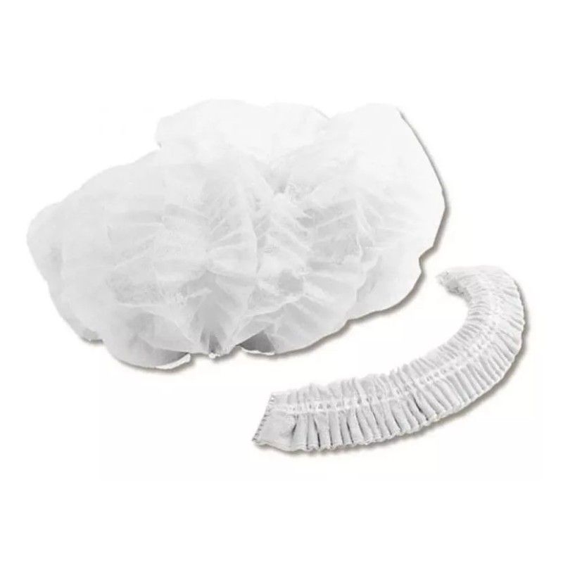 Derma Care Cofia Plisada Desechable Blanca Dermacare C/100 Pzas