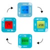 Tinc Kids Digital Alarm, Temperature, Date & Timer Rotate Flip