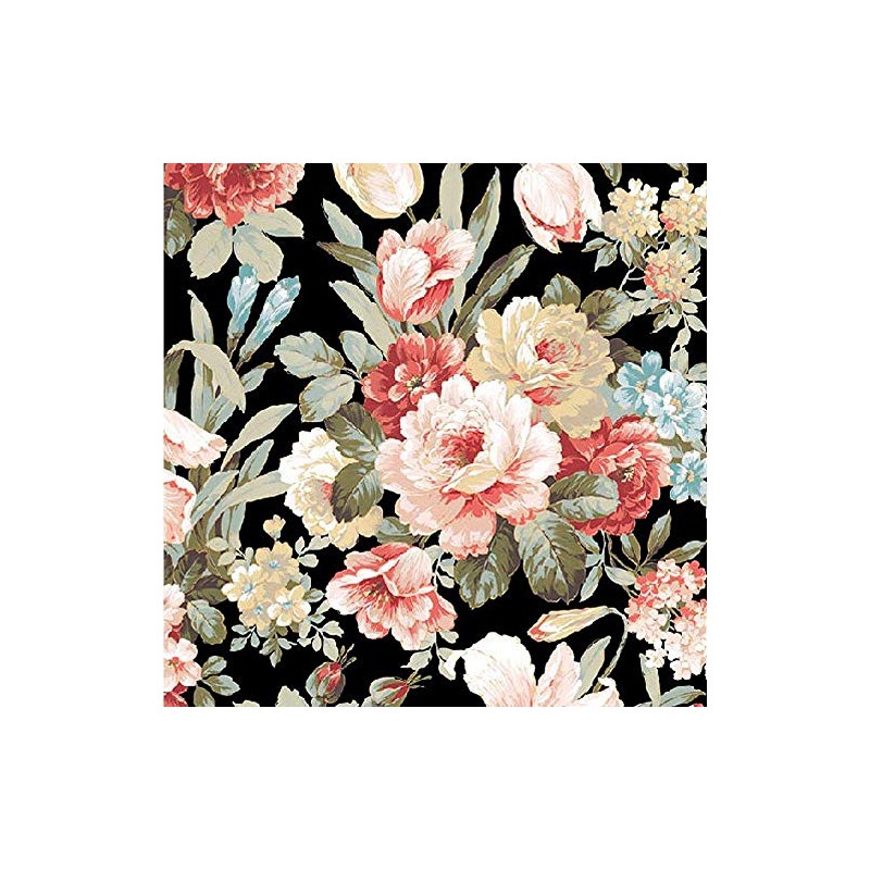 Ambiente Serviette Motiv : Kate Black - Blumen schwarz -