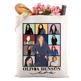 Gzrlyf Olivia-Beson Tote Bag Law Svu Order Tv Show Fans Gift Dun Dun Svu Tote Bag (IN MY O- BENSON era)