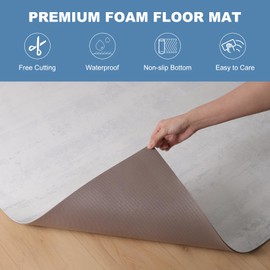 Mymeely Entryway Mat 4x6 Ft Non-Slip Kitchen Floor Mats for Home, Area Mat for Hard Floor, Soft Rugs for Entry Low Pile Waterproof Boho Large Bedroom Laundry Room Bathroom