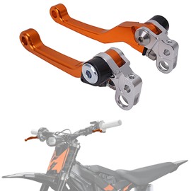 IUVWISN Motorcycle Brake Lever Foldable Lever Adjustable Bolt CNC for Surron Sur Ron LBX Electric Dirt Bike Orange