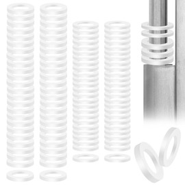 Pack of 100 Fitschenringe Room Doors, Washers Door Hinge, Washers Set 1 mm/2 mm, Plastic Washers Mounting Rings Without Abrasion Marks for Room Doors, 10.2 mm x 1.6 mm
