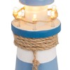 Out of the blue Wooden Lighthouse Decorative Item with LED