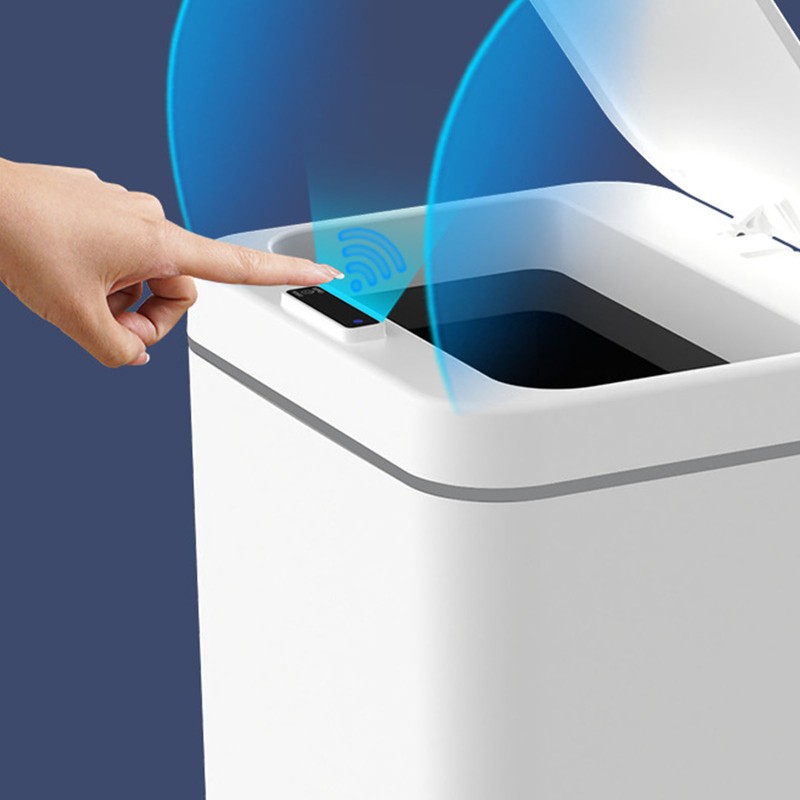 Automatic Trash Can Touchless Quiet Large Capacity Motion Sensor Waste