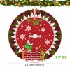 Christmas Tree Skirt, Round Christmas Tree Blanket, Christmas Tree Skirt,