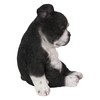 HiLine Gift Ltd. Boston Terrier Sitting Sleepy Statue