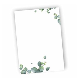 Letter Paper Eucalyptus DIN A5 I 100 Letter Sheets