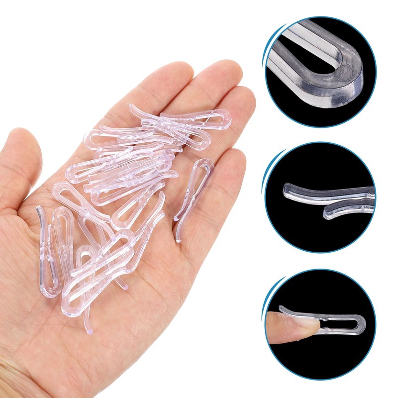 sourcing map 100 Pcs 1.52 Inch U Shape Alligator Clip,