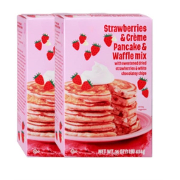 Strawberries & Crème Pancake & Waffle Mix Kosher 16 oz