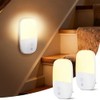 2 Lámparas de Noche con Sensor de Luz, Detecta Automáticamente