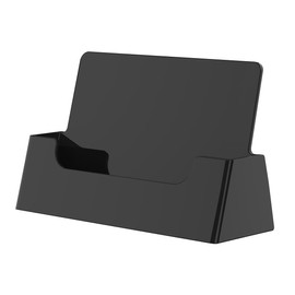 Marketing Holders Business Card Holder Desktop Display for 3.5" x 2" VIP Membership and Rewards Cards Black Acrylic Countertop Display Stand for Fitness Centers and Gyms