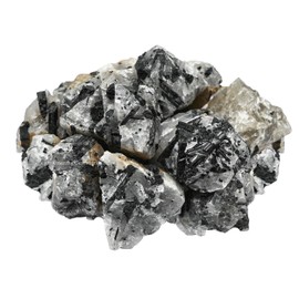 Amazing Gemstone Black Rutilated Quartz Raw Crystals and Healing Stones, Natural Rocks for Tumbling and DIY Raw Stones and Crystals (1 Piece)