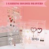 17Dec Acrylic Jewelry Holder Organizer Box with 5 Display Clear