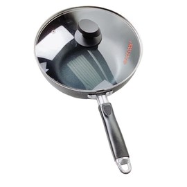 DBMIMPORTERS 10"/26cm Nonstick Wok Frying Pan Saute Pan with Lid, Non Toxic Deep Fry Pan