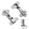 Furniware 2 Pcs Slide-on 35mm Kitchen Cabinet Wardrobe Door Hinge,110