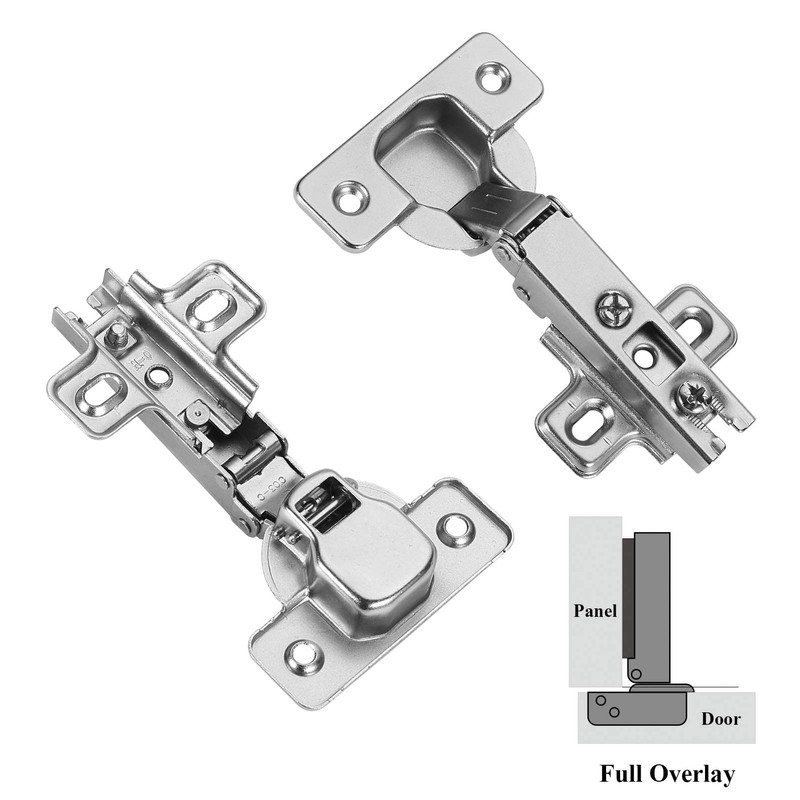 Furniware 2 Pcs Slide-on 35mm Kitchen Cabinet Wardrobe Door Hinge,110