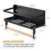 ARVINKEY Spice Rack Magnetic Shelf, Foldable Refrigerator Magnetic Spice Holder,