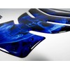 BIKE-label 3D Tank Pad Motorcycle Sticker Tank Protector Blue Compatible