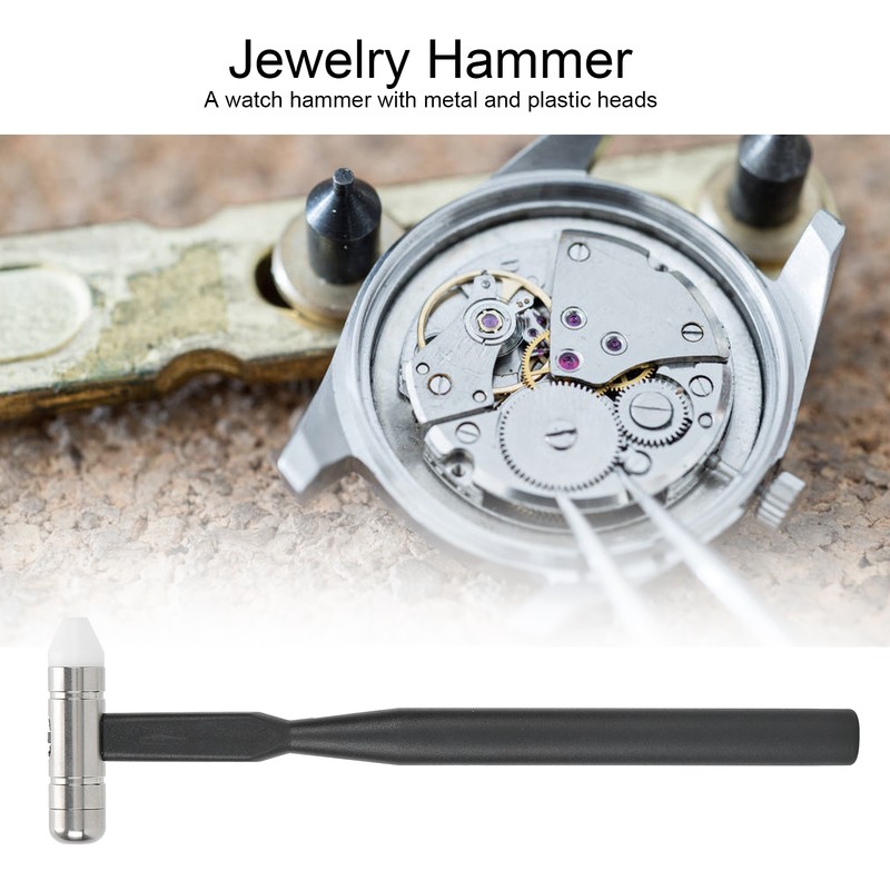 Watch Repairing Hammer Metal Plastic Dual Head Professional Processing Hammer