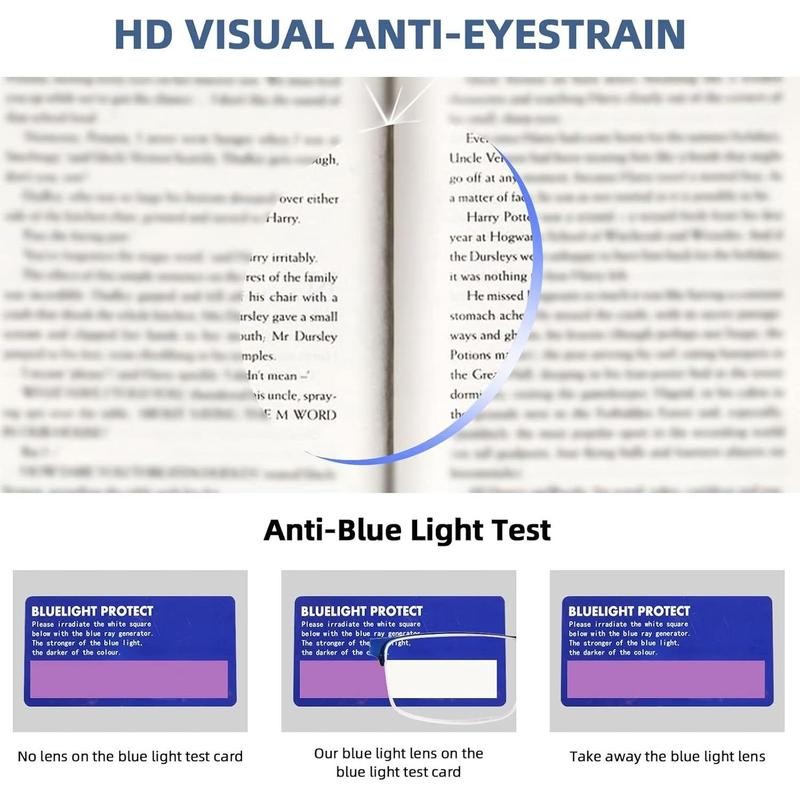 Reading Glasses for Women Men, Blue Light Blocking Reading Glasses
